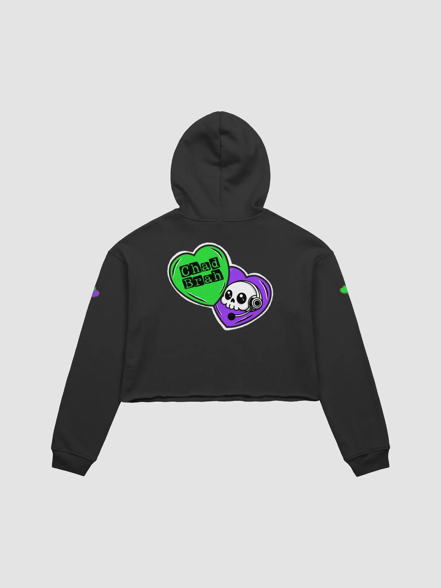 Lonely Hearts Fleece Crop Hoodie product image (2)