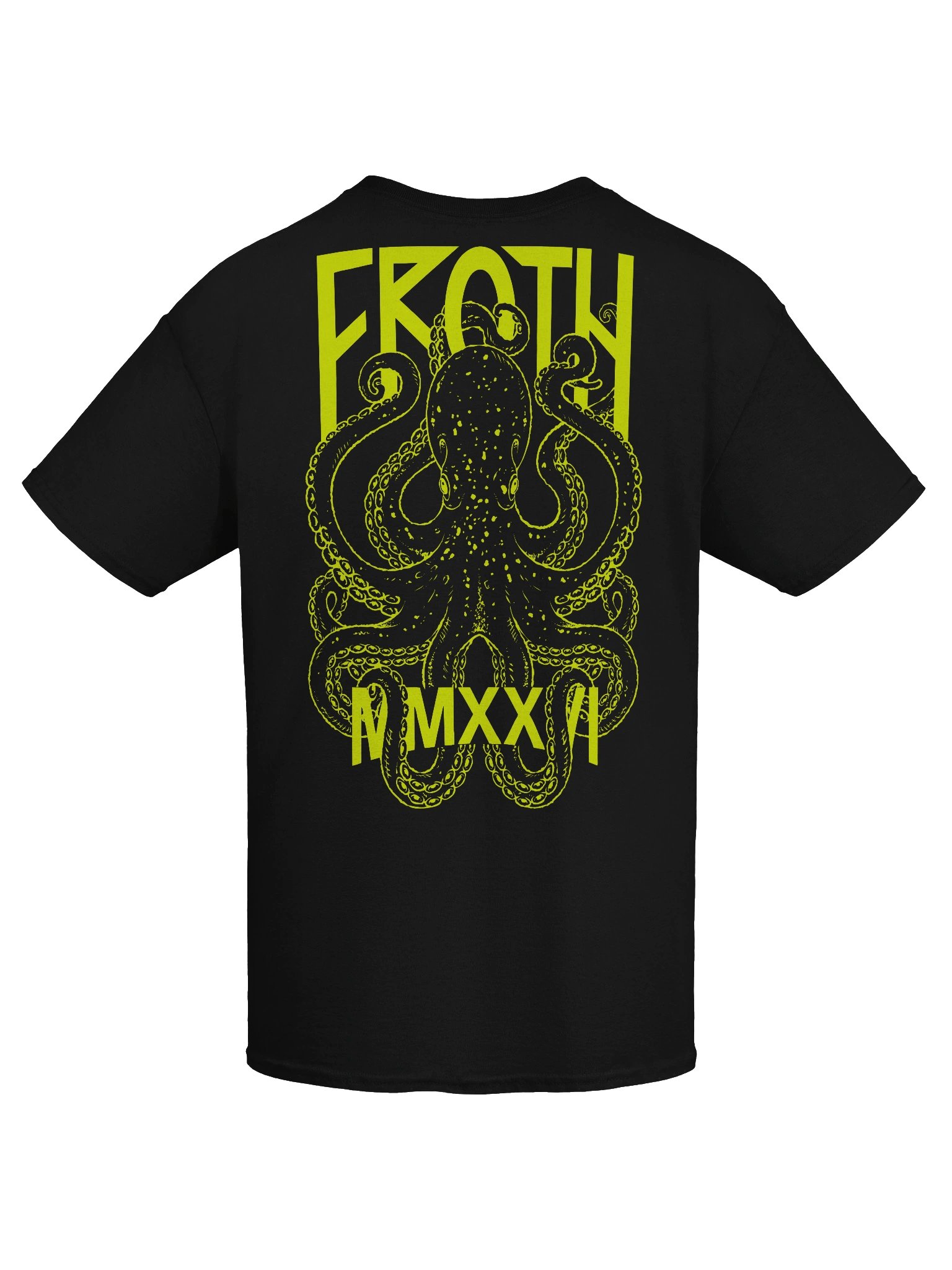FROTH Octopus Tee - Black / Chartruese product image (7)