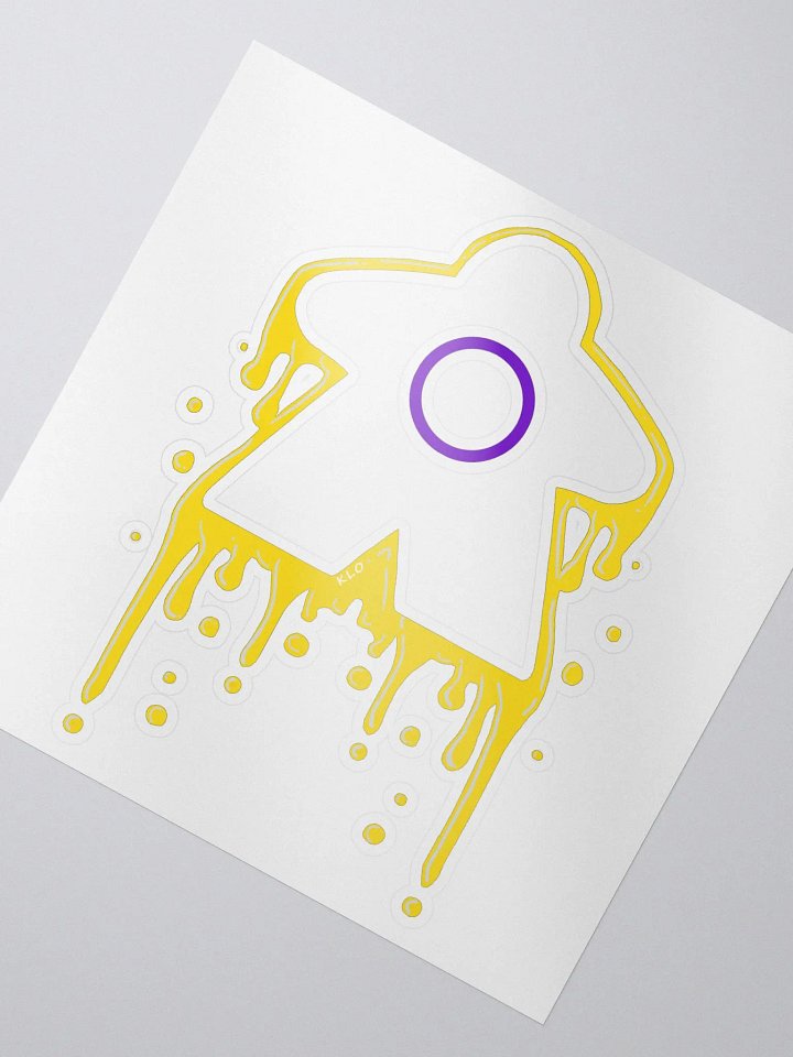 Drippy Intersex Pride Meeple Sticker product image (1)