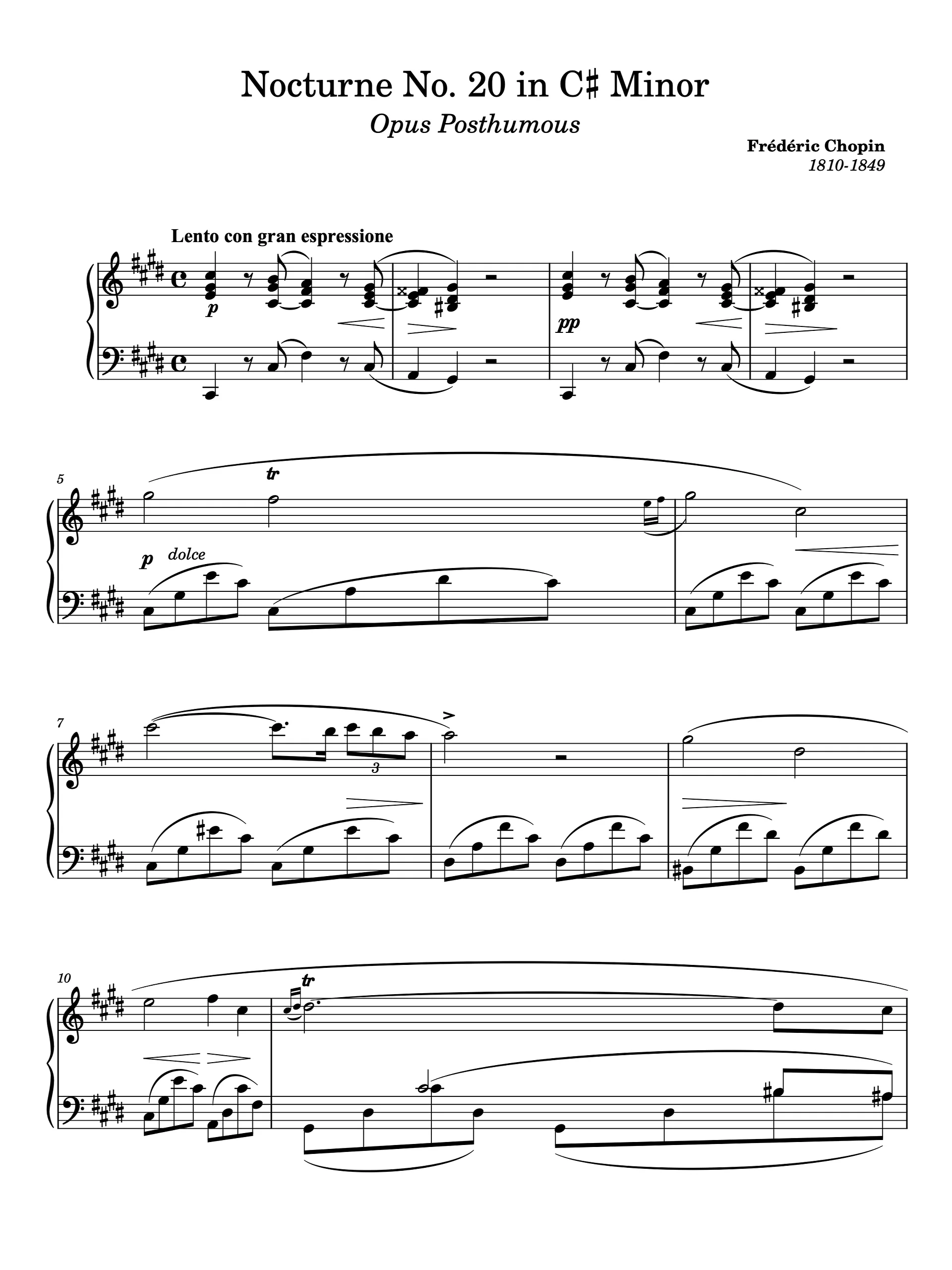 Nocturne No. 20 in C-sharp Minor, Op. posth. product image (1)