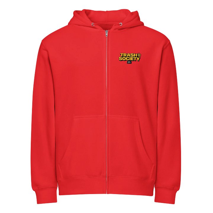 TRASH SOCIETY ZIP UP HOODIE product image (1)