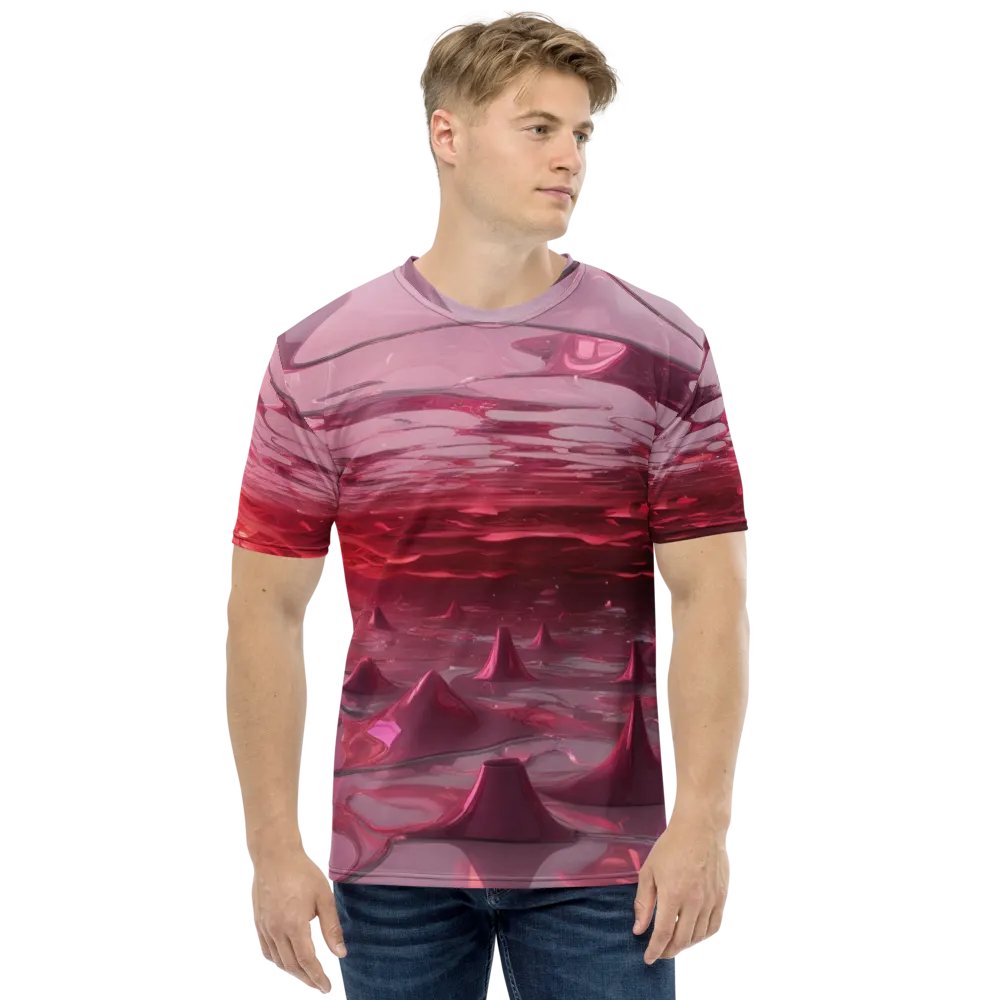 Existential Pinkscape Tee - Abstract "Nothing" Art product image (1)