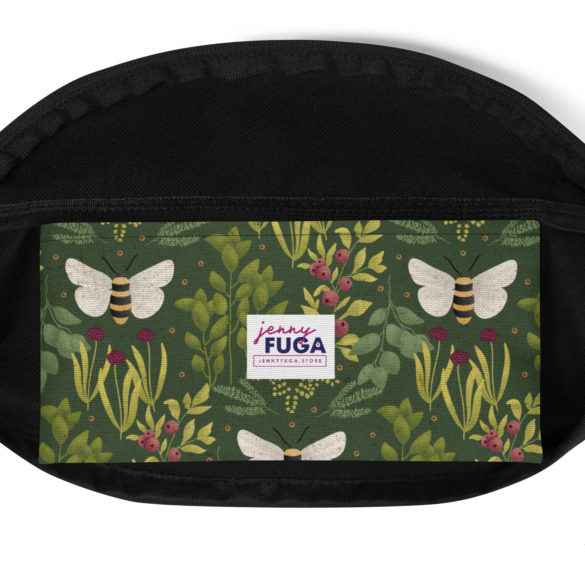 Bees and Foliage Canvas Fanny Pack product image (4)