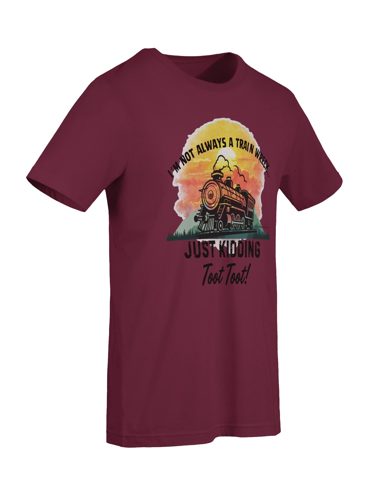 Vintage Train Sunset Graphic Tee product image (71)