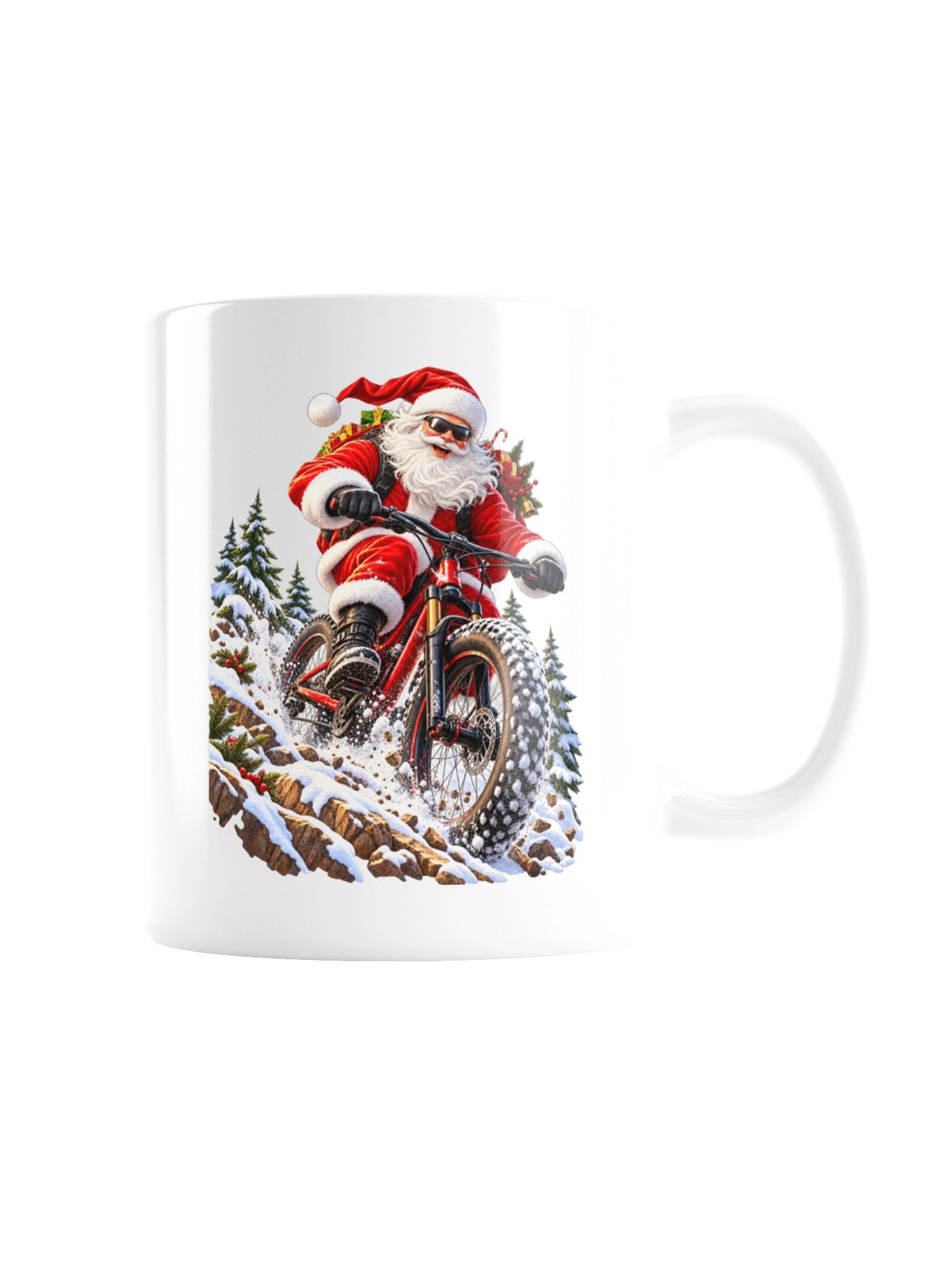 MOUNTAIN BIKING SANTA - MUG product image (8)
