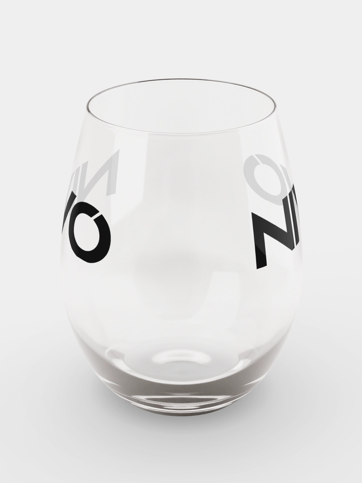 NIVO Logo Stemless Wine Glass product image (2)