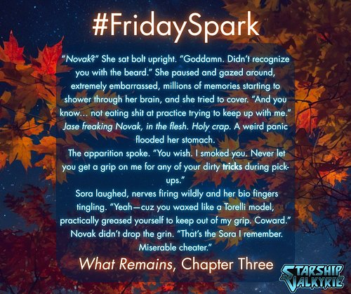 Today's #FridaySpark, hosted by @maraheathauthor! This week's word is 