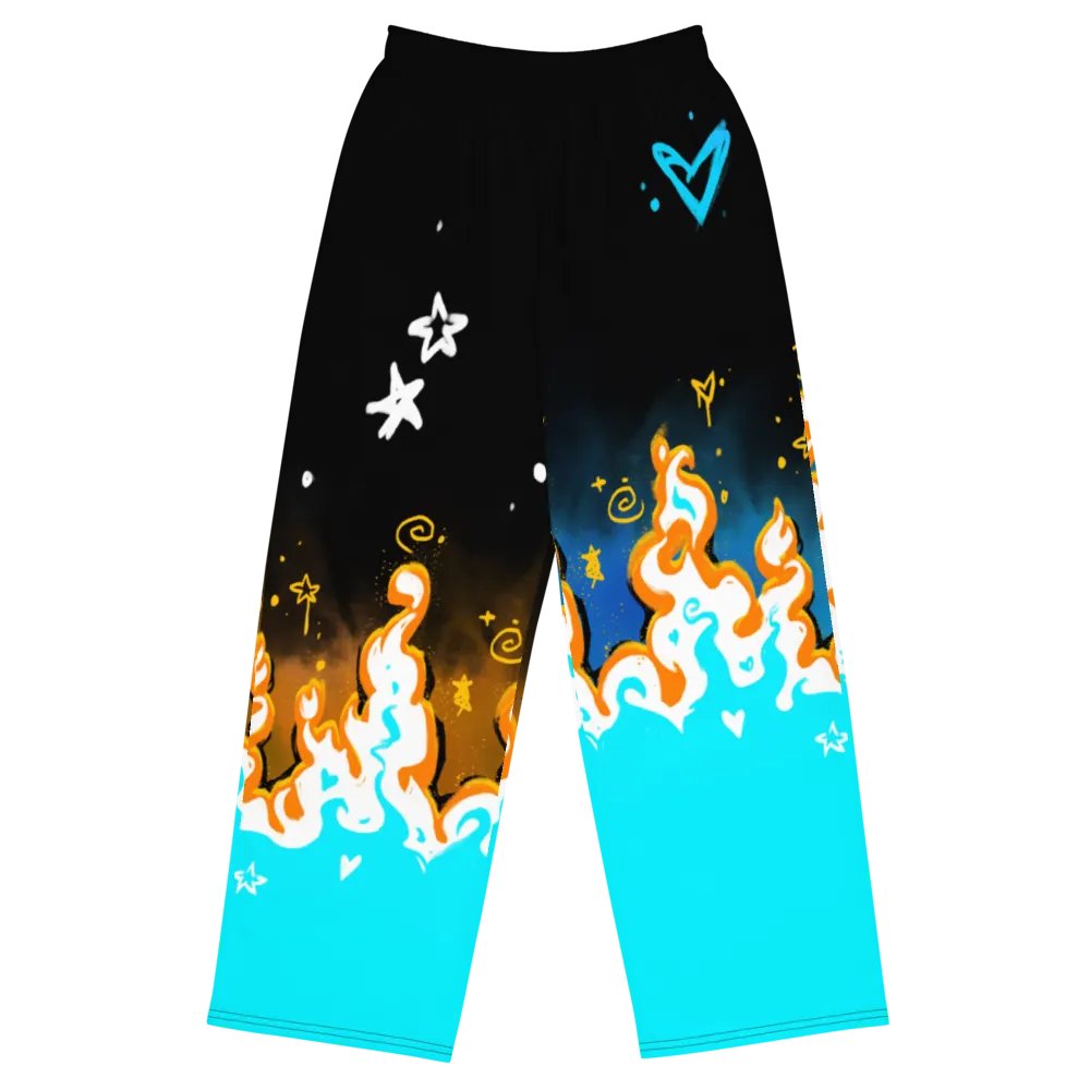 RISE Collection: Subtle Aroace Pride Phoenix Wide Leg Pants product image (3)