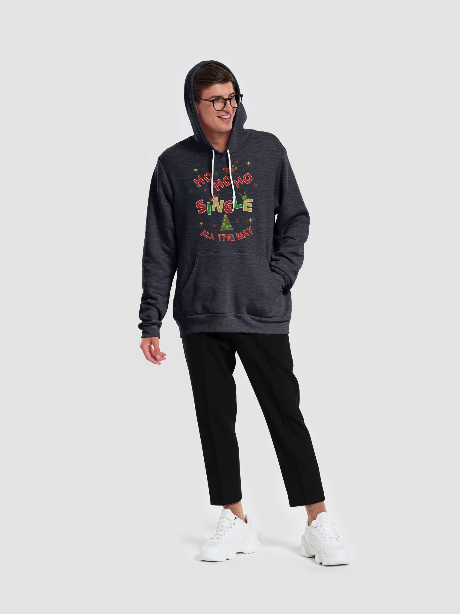 Festive Single "HoHoHo" Hoodie product image (25)