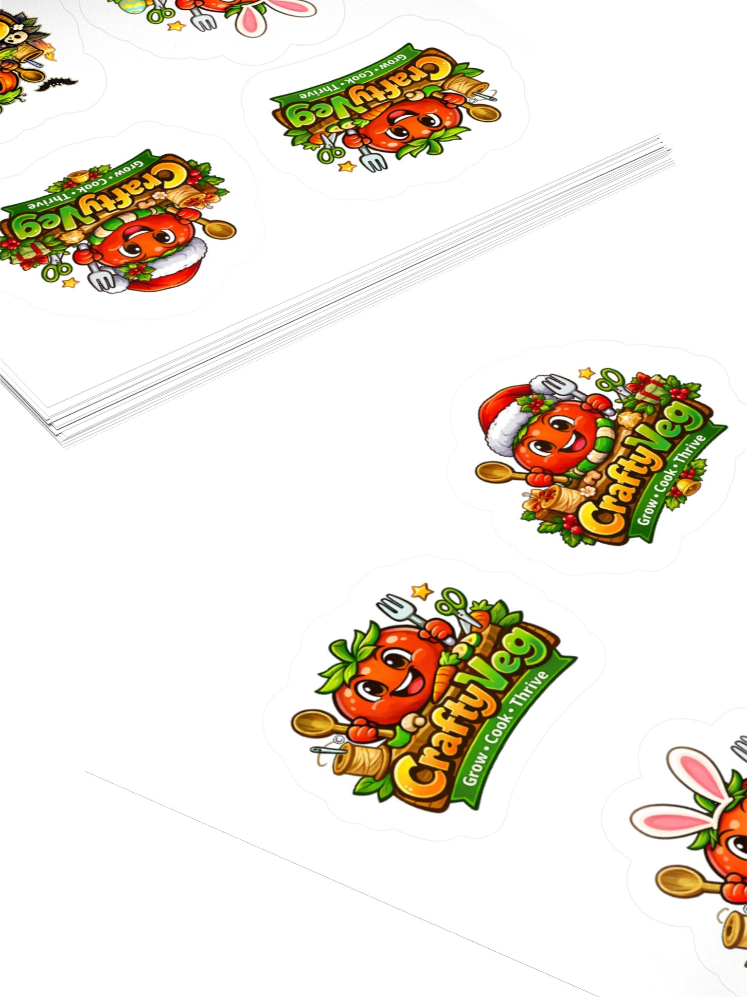 CraftyVeg Seasonal Stickers product image (7)