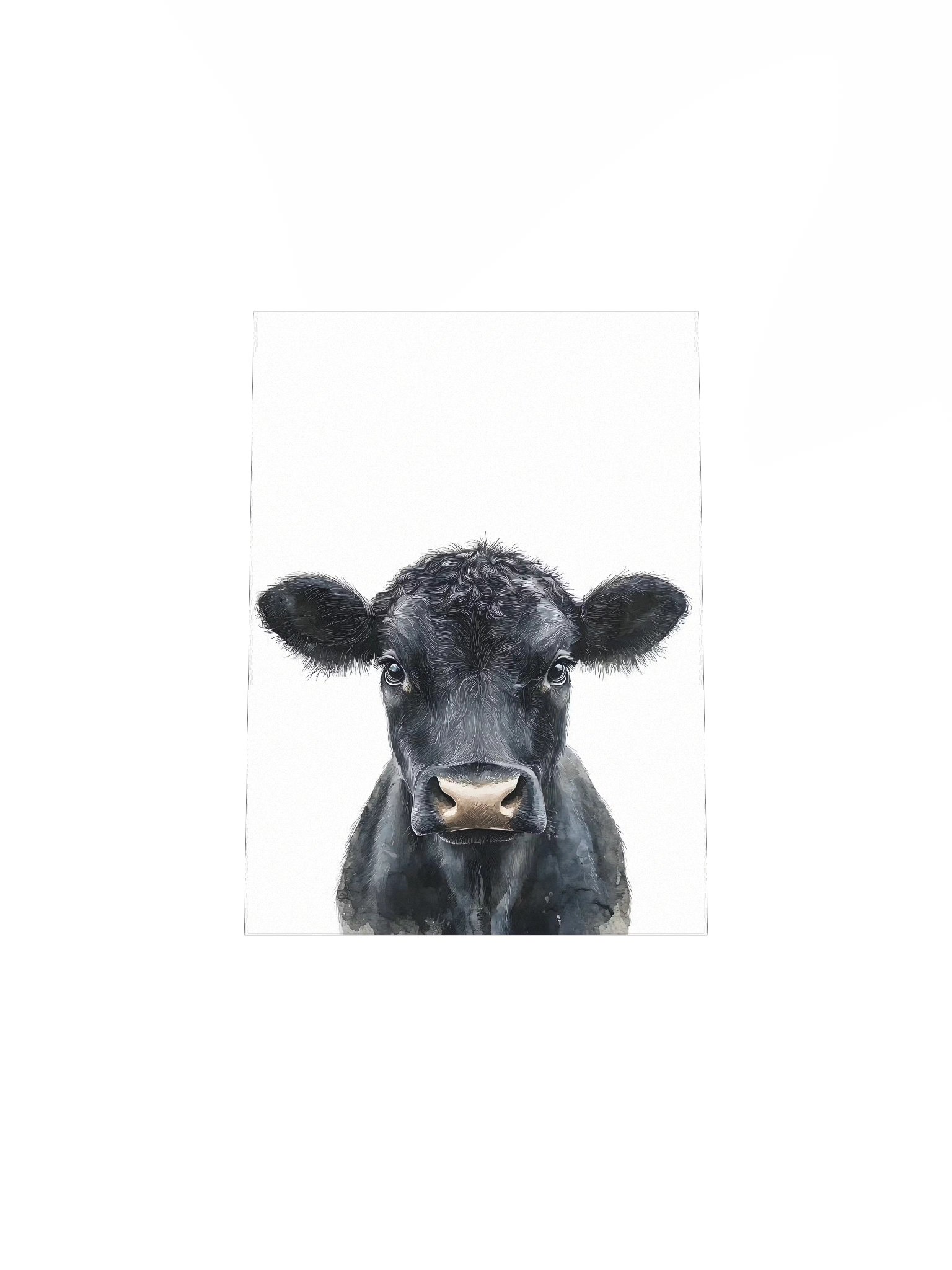 Black Cow Portrait Farmhouse Print product image (6)