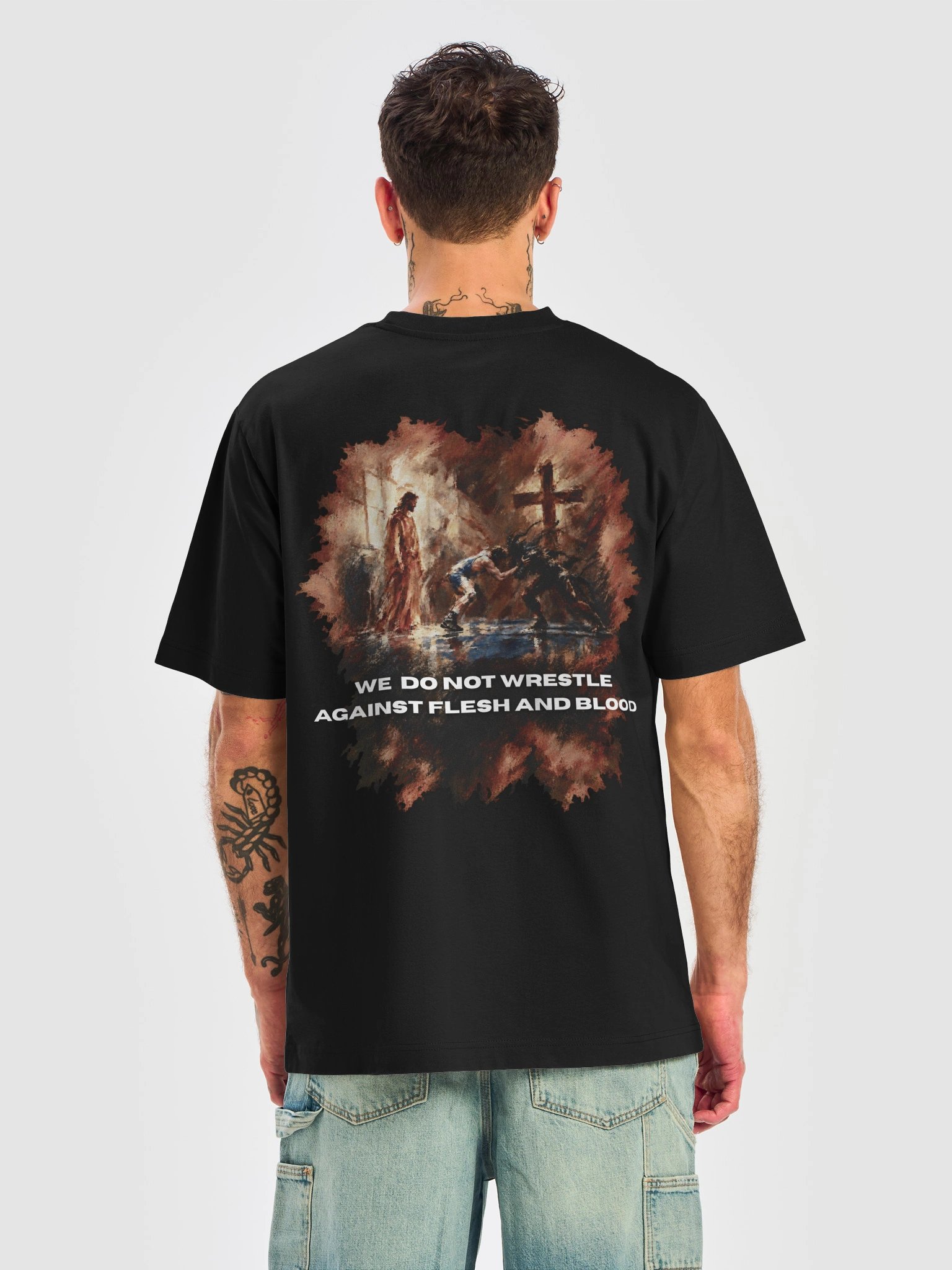 Ephesians 6.12-13 - heavy tee product image (2)