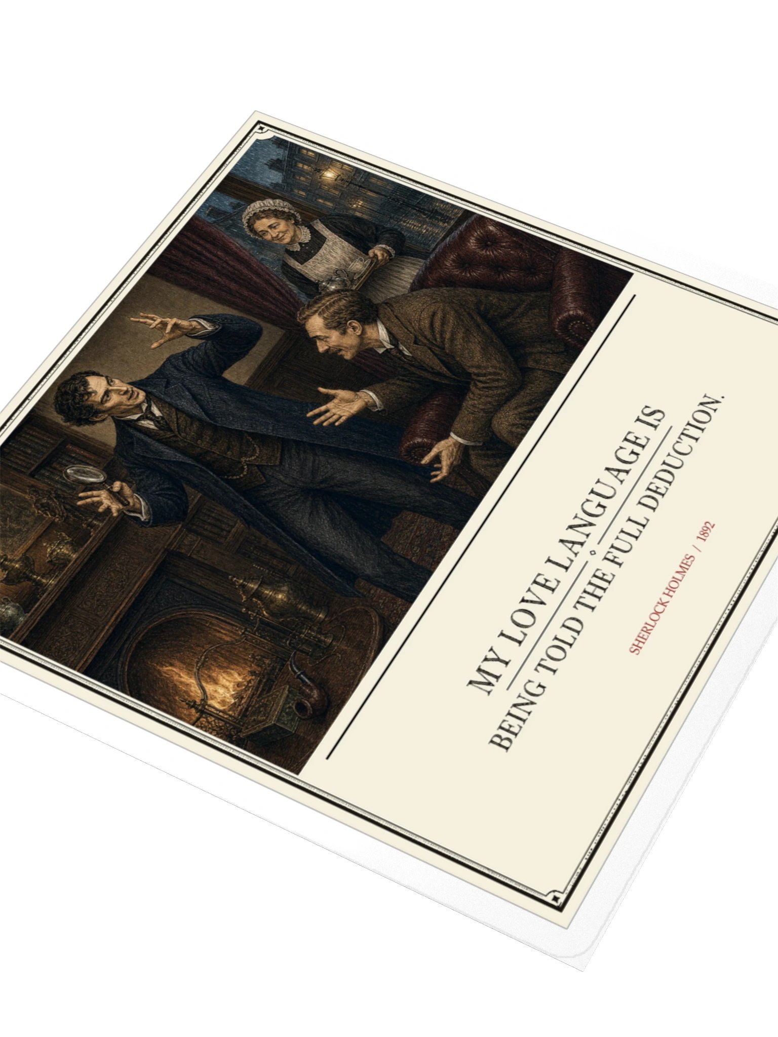 Love Language Being Told Full Deduction -- The Adventures of Sherlock Holmes Sticker product image (3)