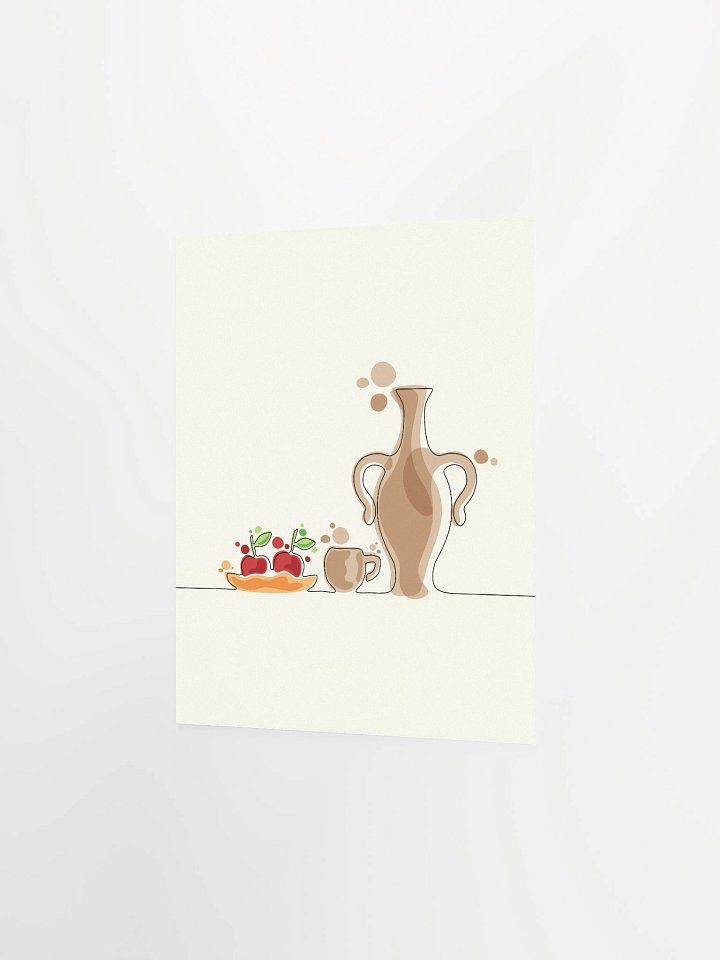 minimalist pottery jar and cup (Poster) product image (6)