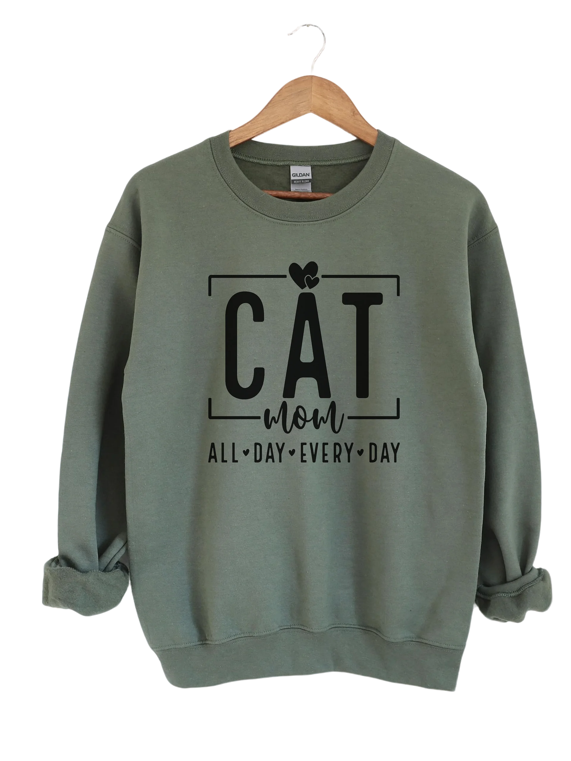 Cat Mom Sweatshirt – All Day Every Day product image (1)