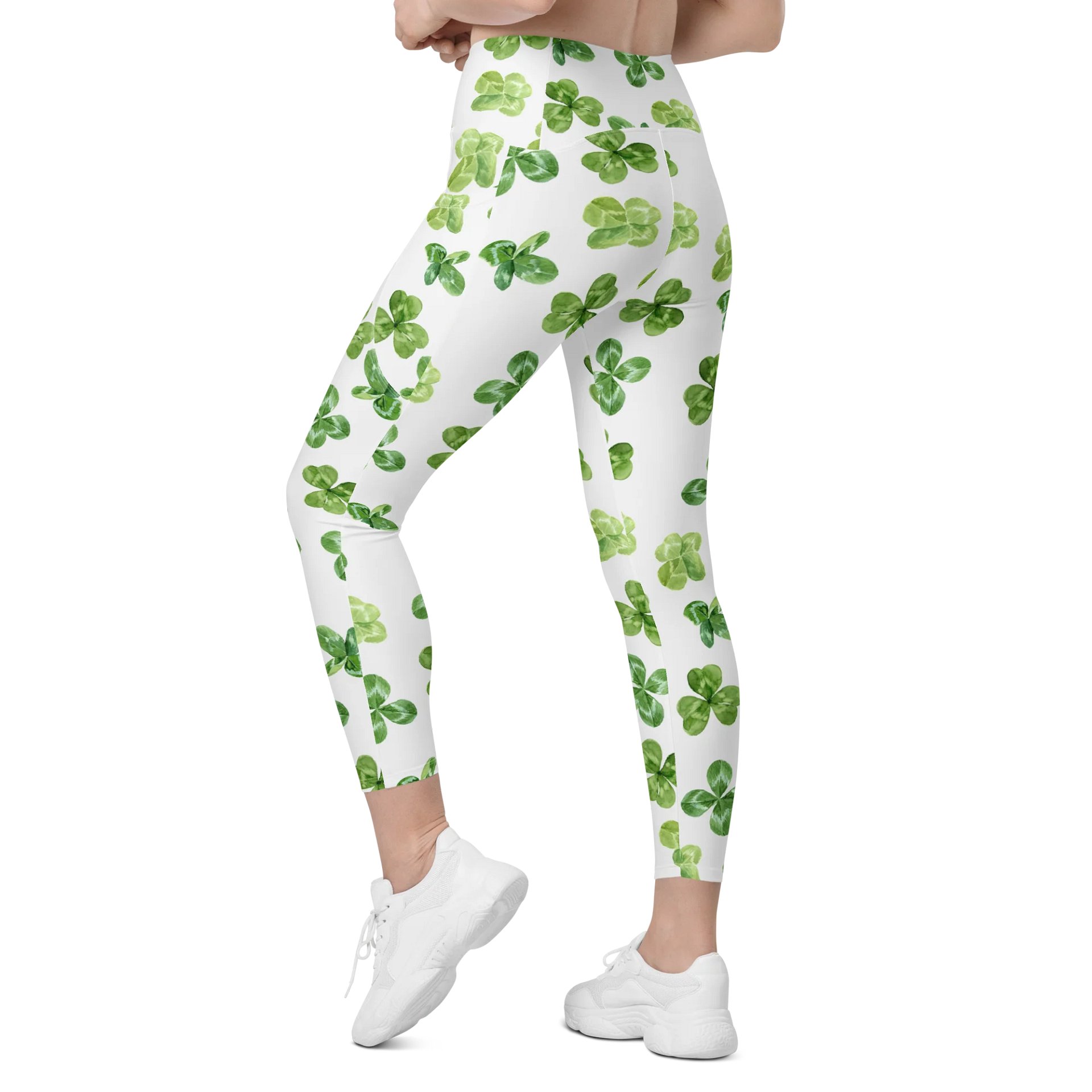 Barry Grady 'Lucky Clover' All-Over Leggings with Pockets product image (7)