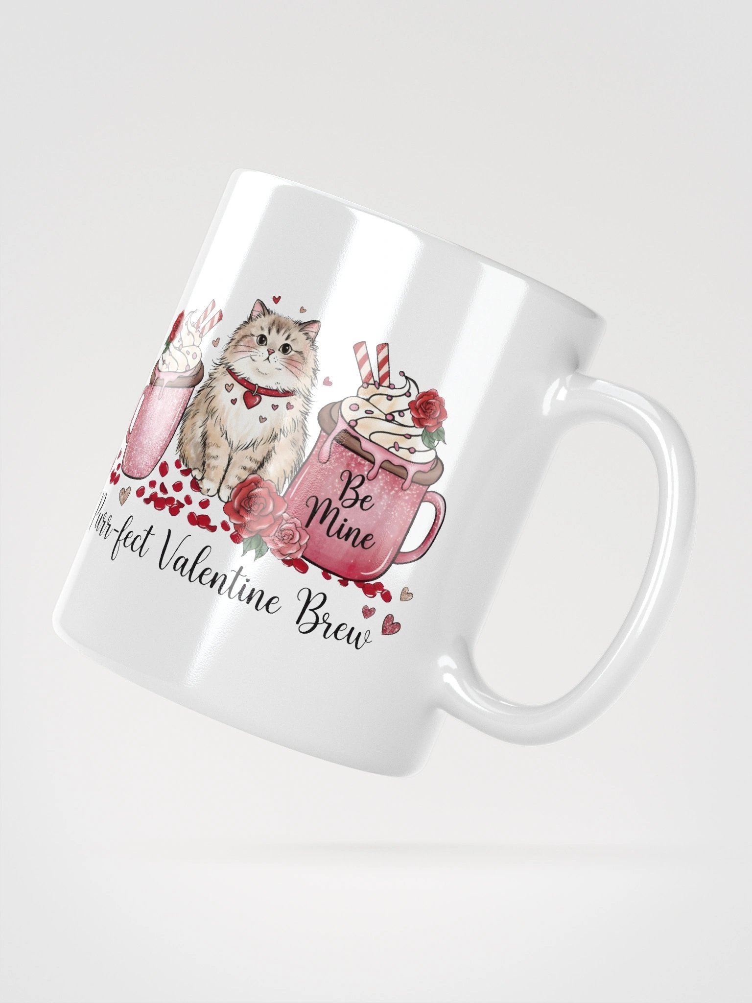Purr-Fect Cat Valentine Brew Mug product image (3)