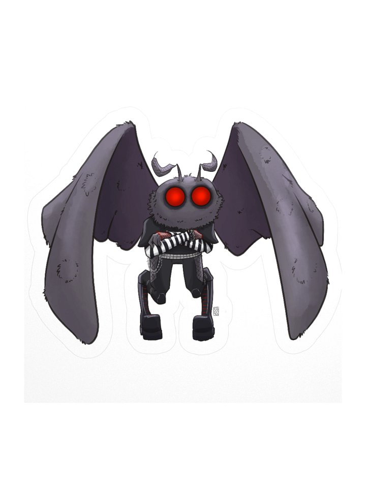 Goth Mothman Sticker | 3", 4" product image (1)