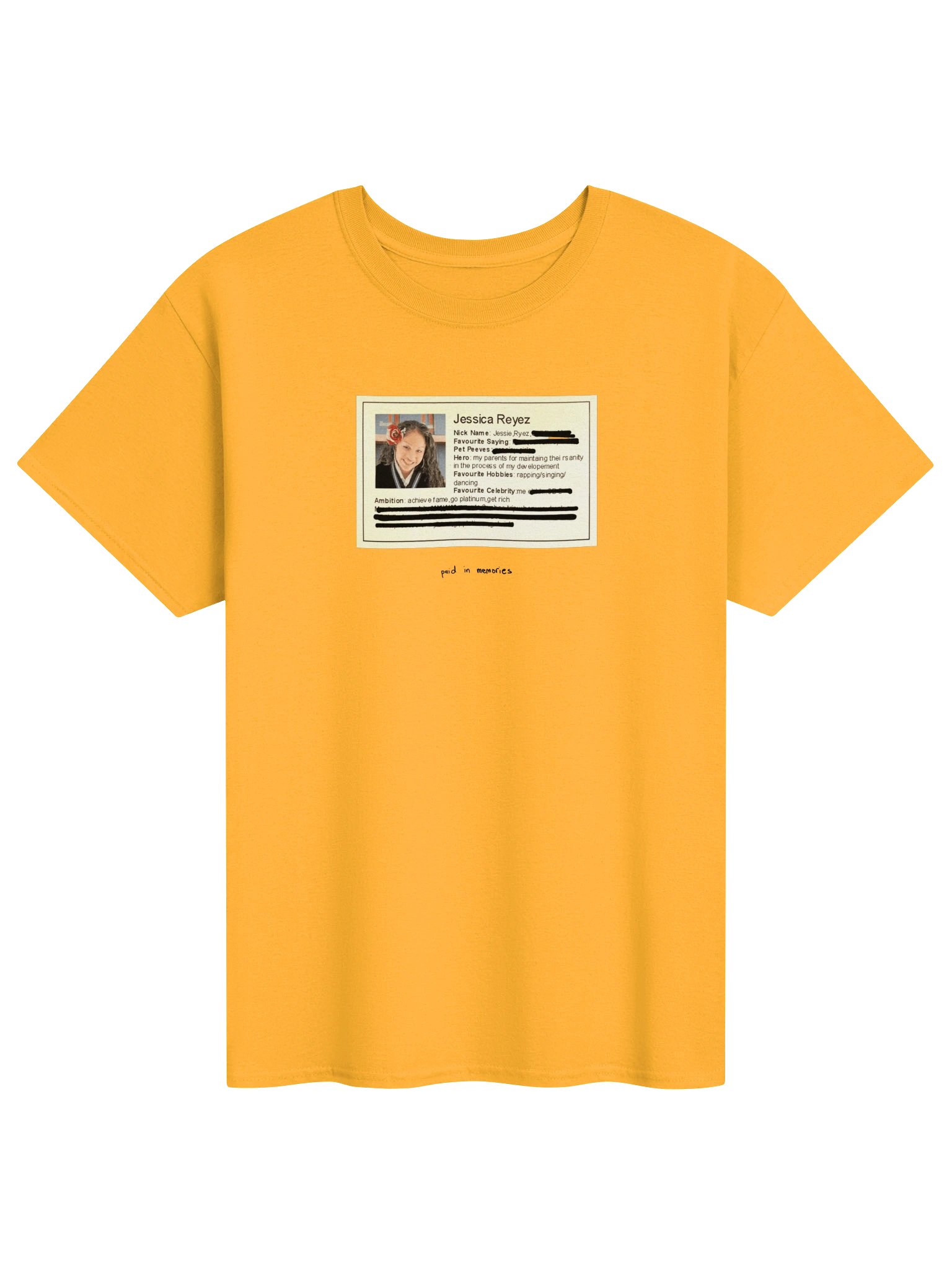 PAID IN MEMORIES Jessie Reyez T-Shirt product image (1)