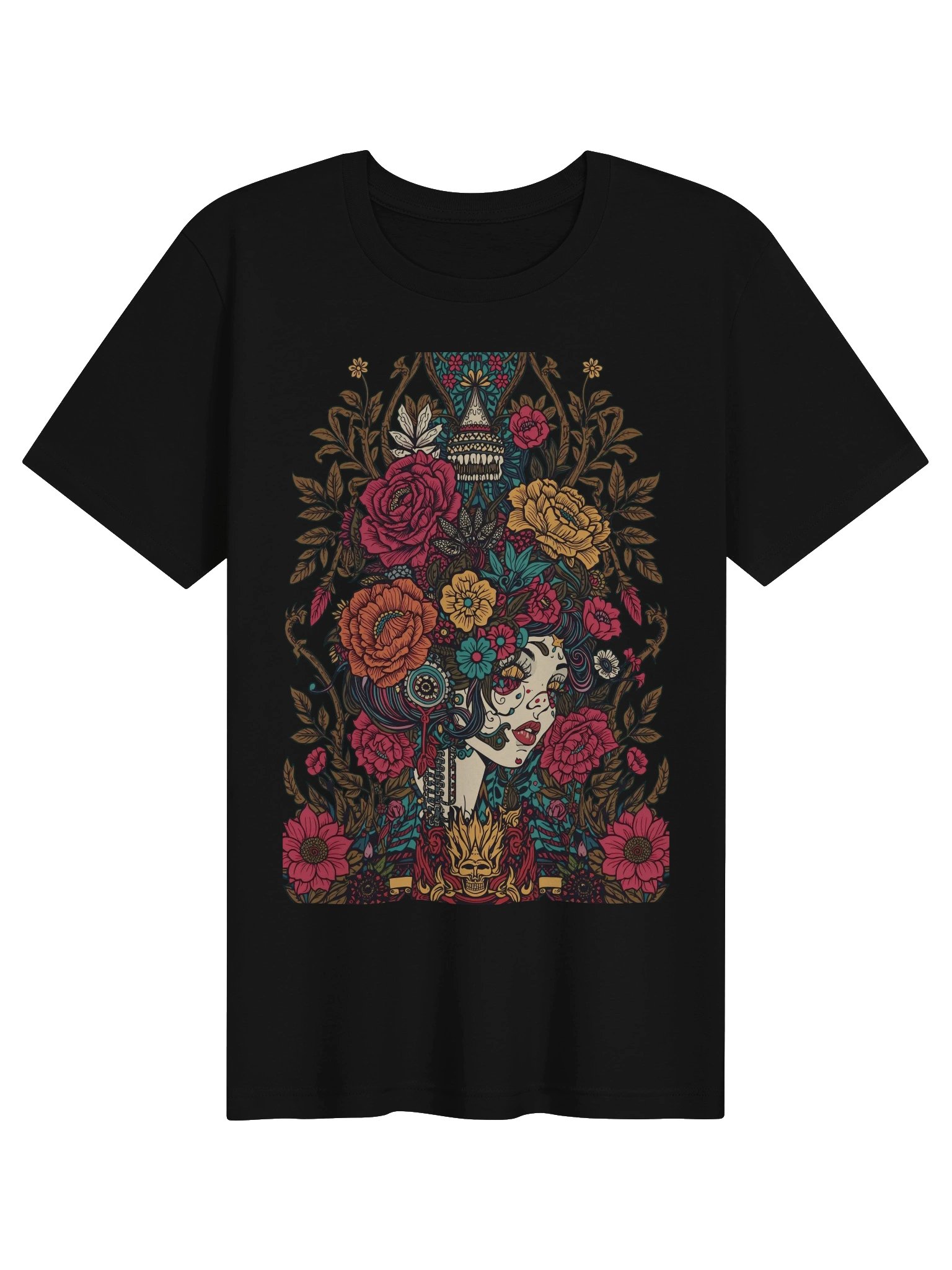 Midnight Blossom Portrait Supersoft Tee product image (1)