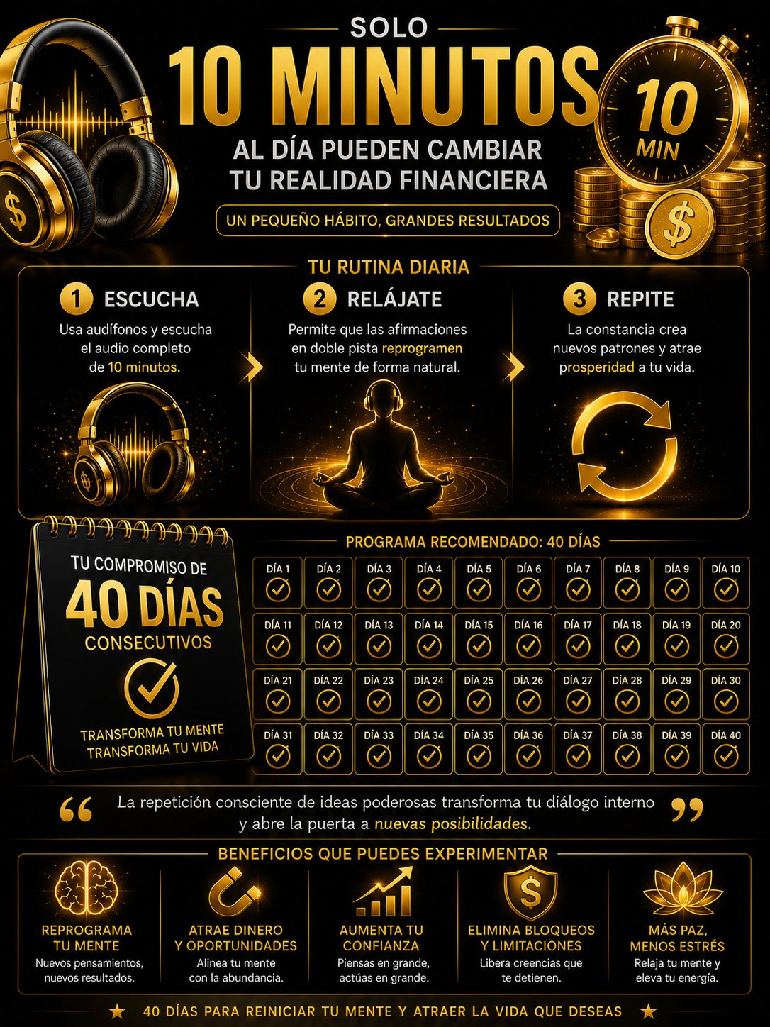 10 Minutos para Atraer Dinero — Audio RESET con Tecnología Dual Voice™ product image (4)