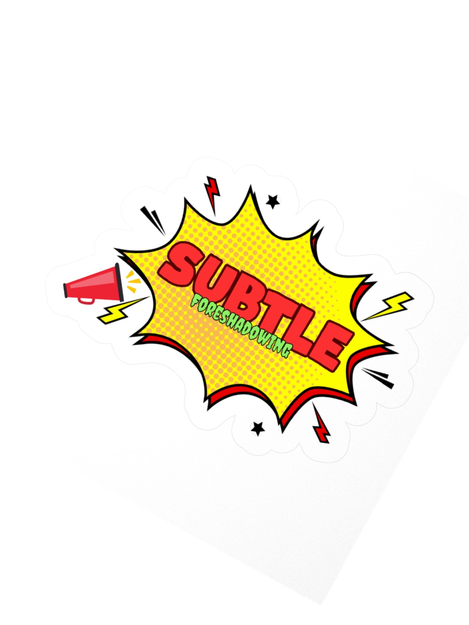 (Not So) Subtle Foreshadowing Sticker product image (2)