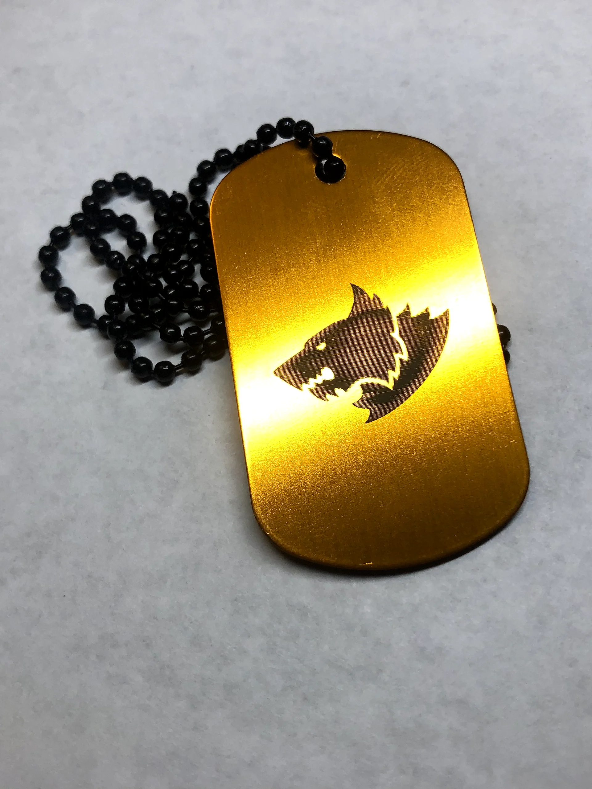 FENRIS - Engraved Dog Tag Pendant Necklace product image (2)