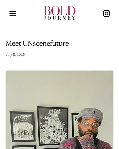Turned late nights and big questions into ink and intention. Grateful to @boldjourneymag for sharing the full UNscenefuture s...