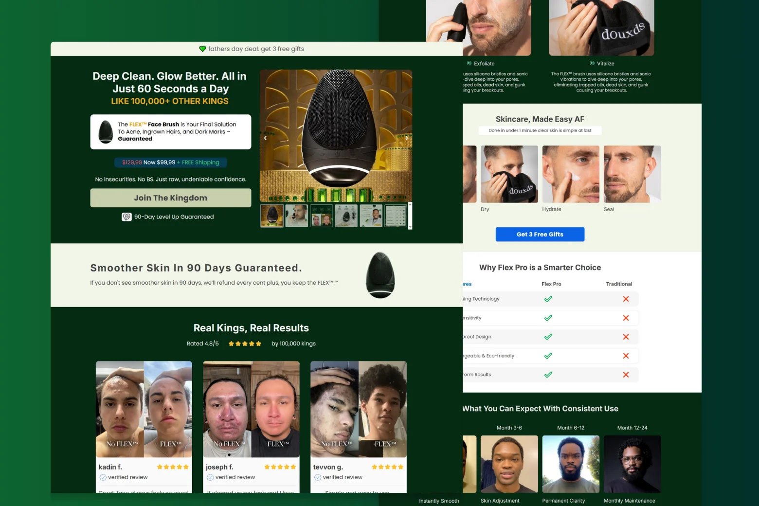 FLEX™ Face Brush Funnel Template – 5-Step Funnel Built to Convert product image (1)