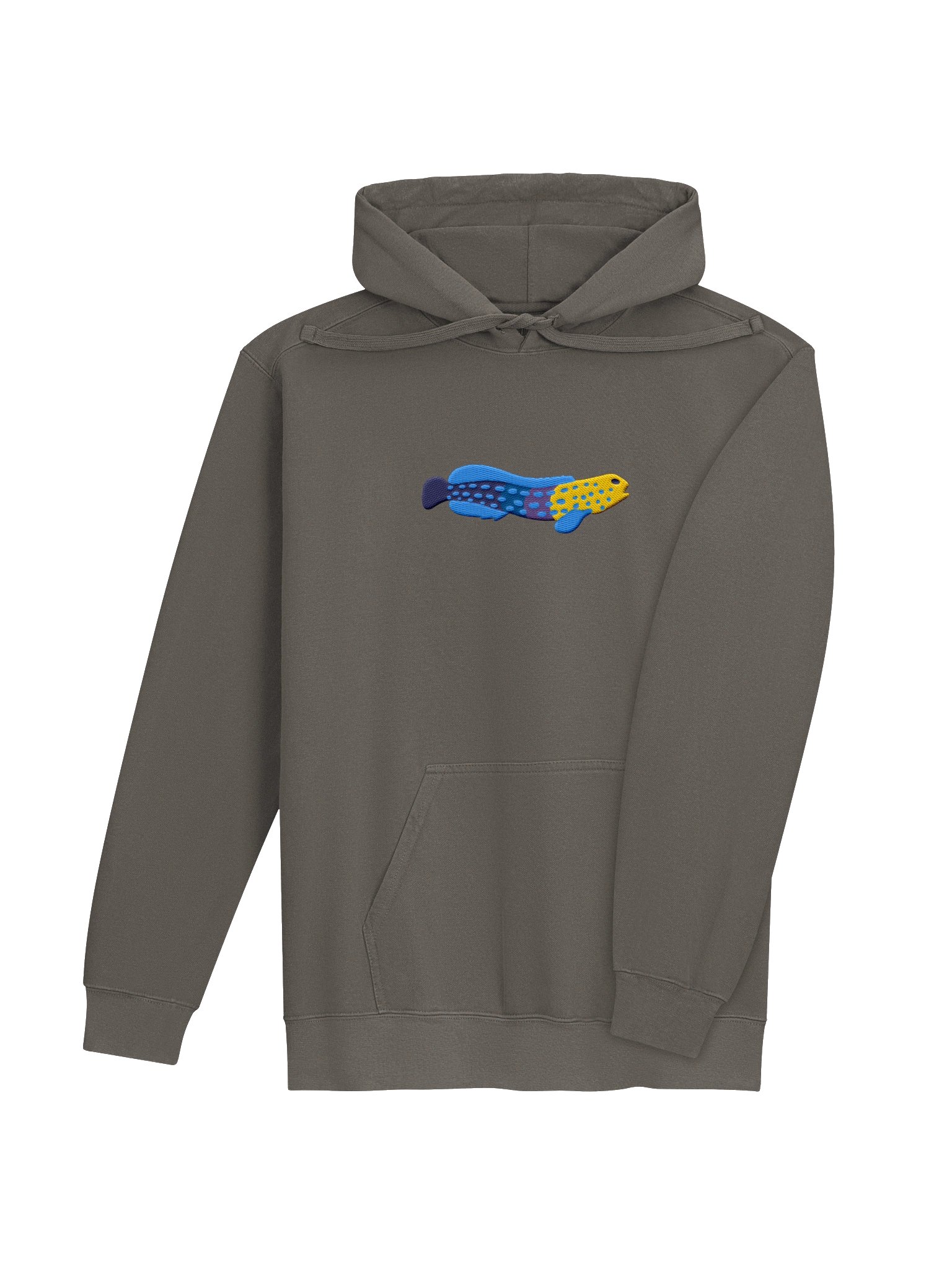 Blue Spotted Jawfish Embroidered Hoodie | Saltwater Reef Aquarium & Ocean Lover Apparel product image (23)