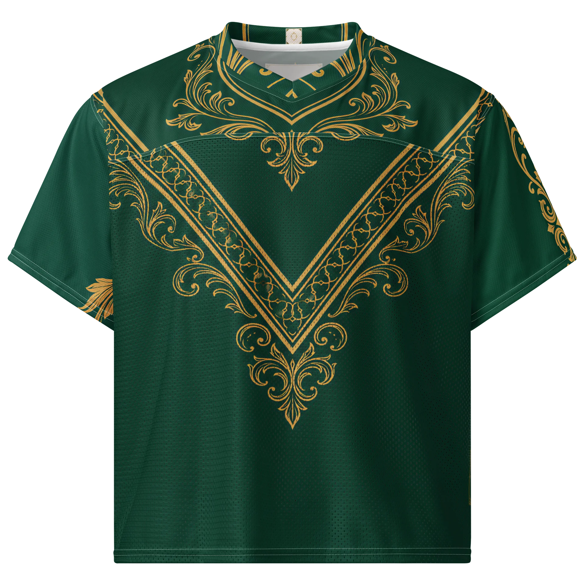 Emerald Green & Gold Soccer Jersey | Royal Heritage Football Shirt | Premium World Cup 2026 Jersey product image (1)