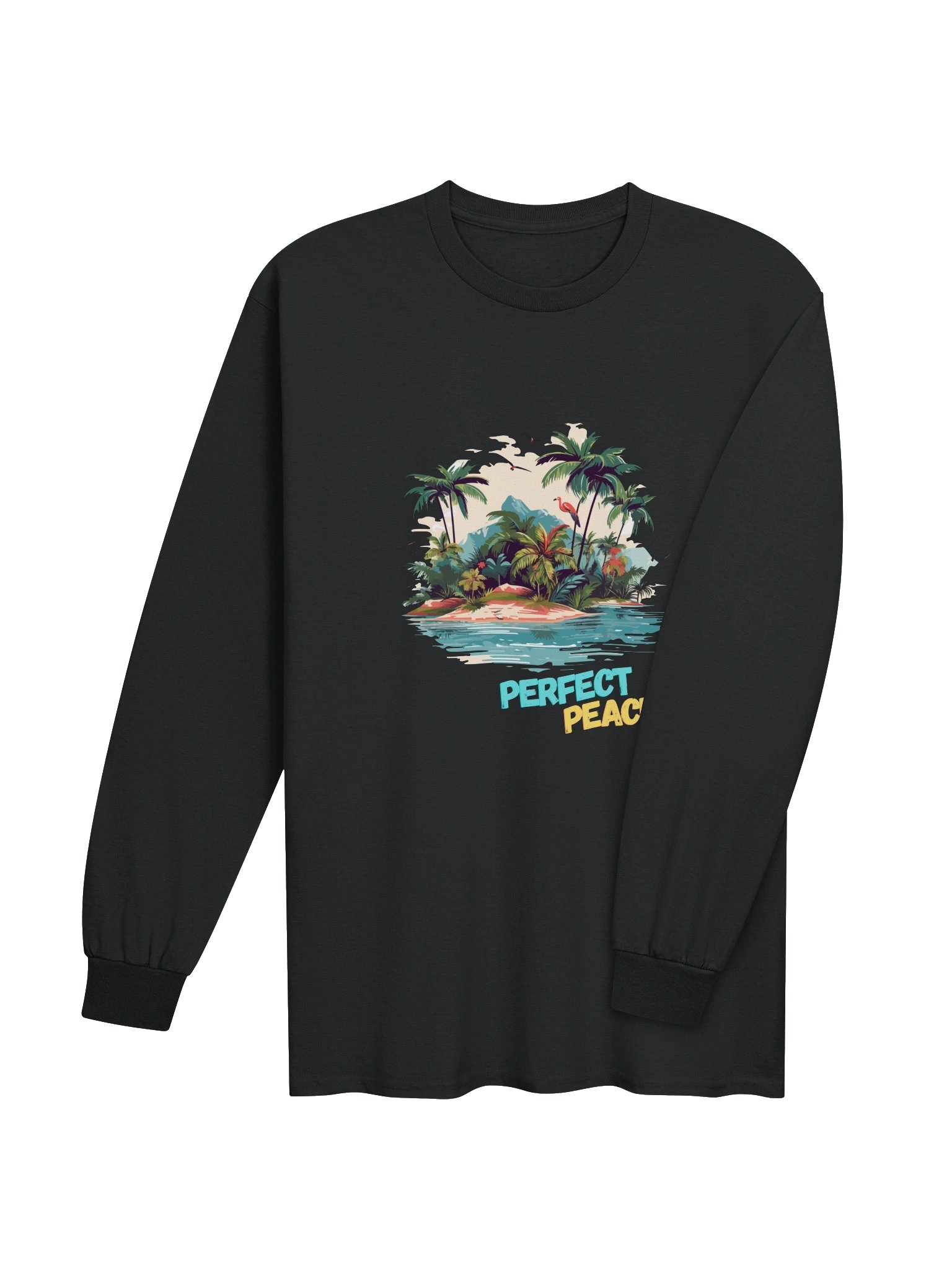 Perfect Peace Tropical Island Men’s Long Sleeve Tee product image (41)