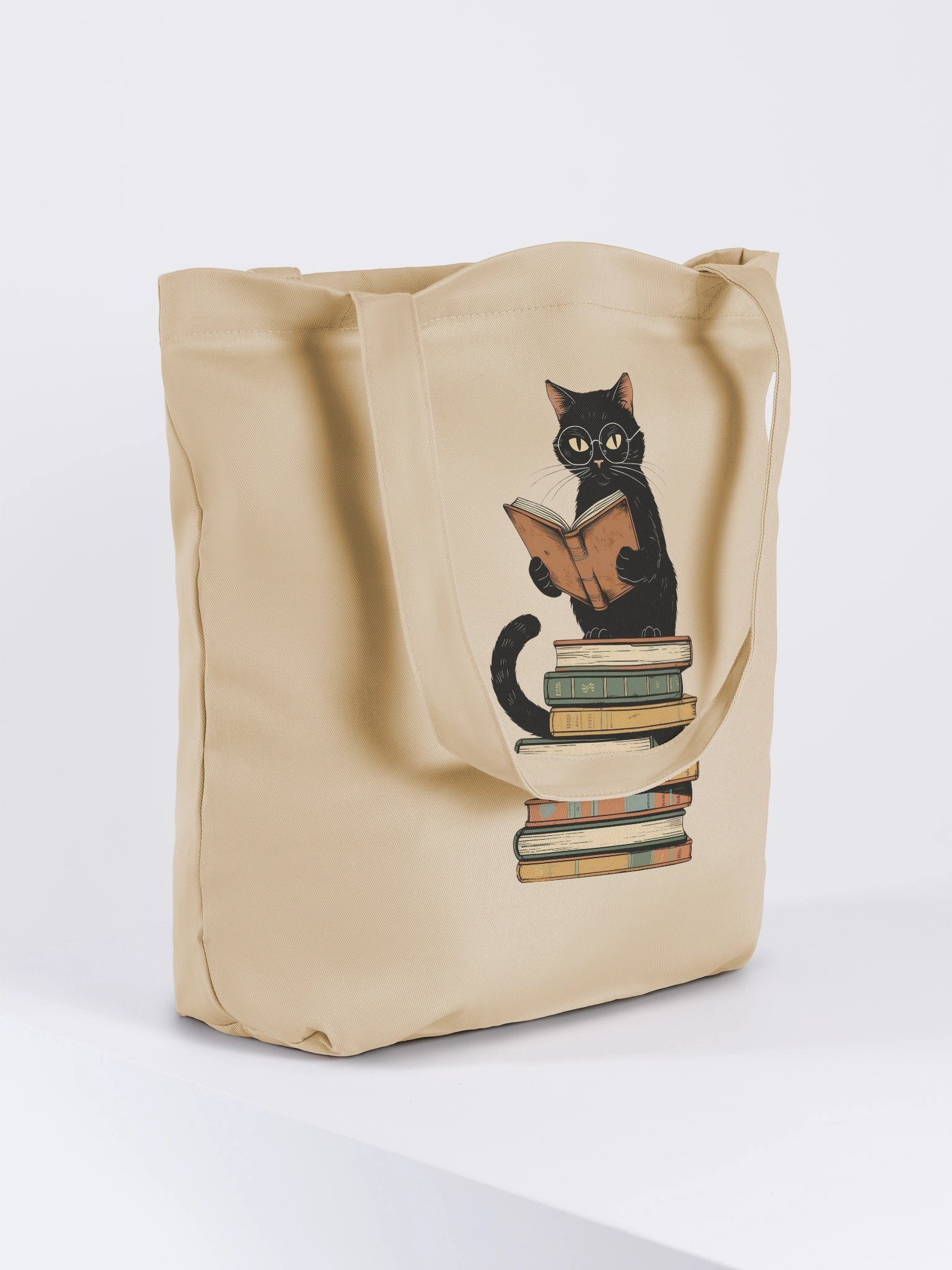 Black Cat Bookish Tote Bag product image (4)