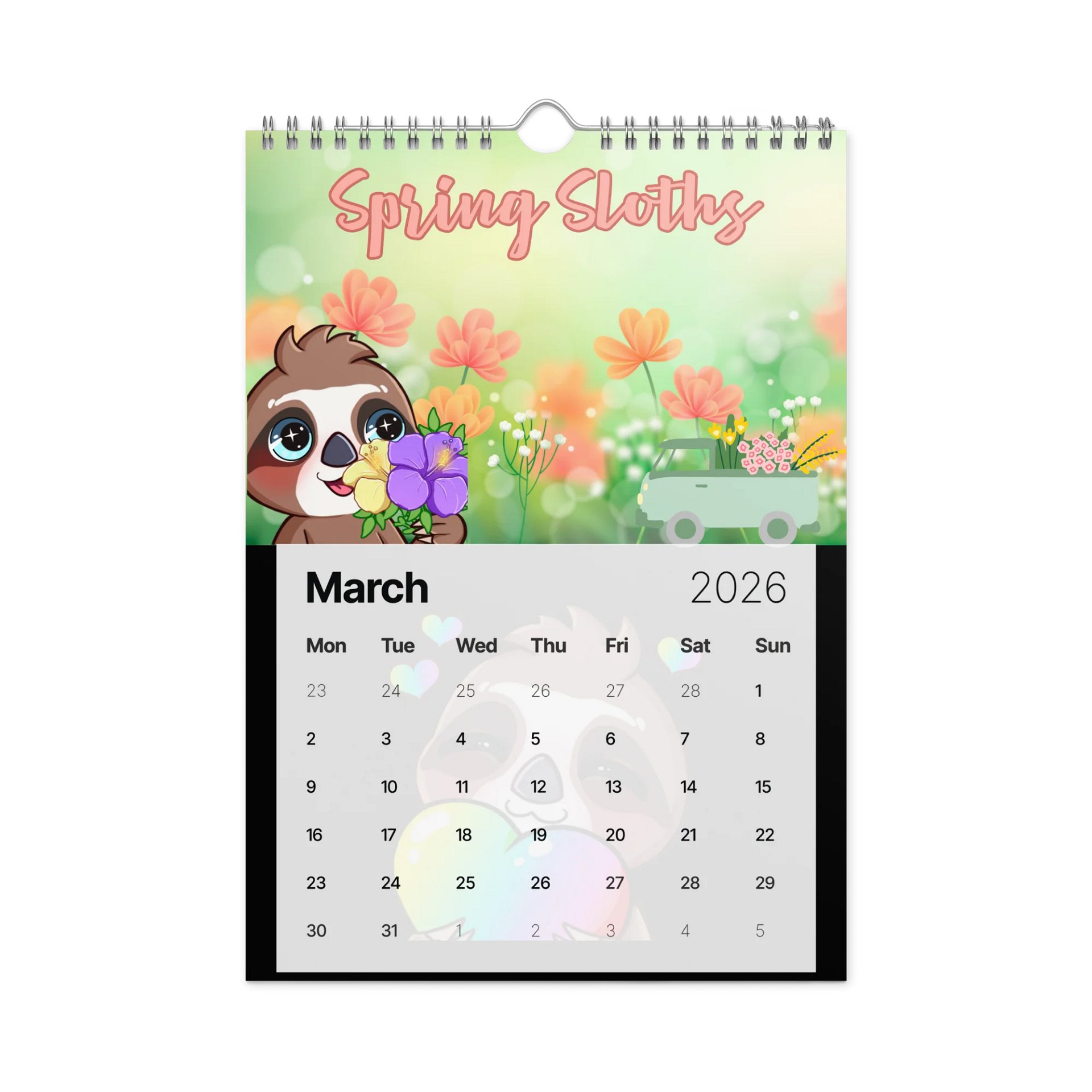 Sloths 2026 Calendar product image (4)