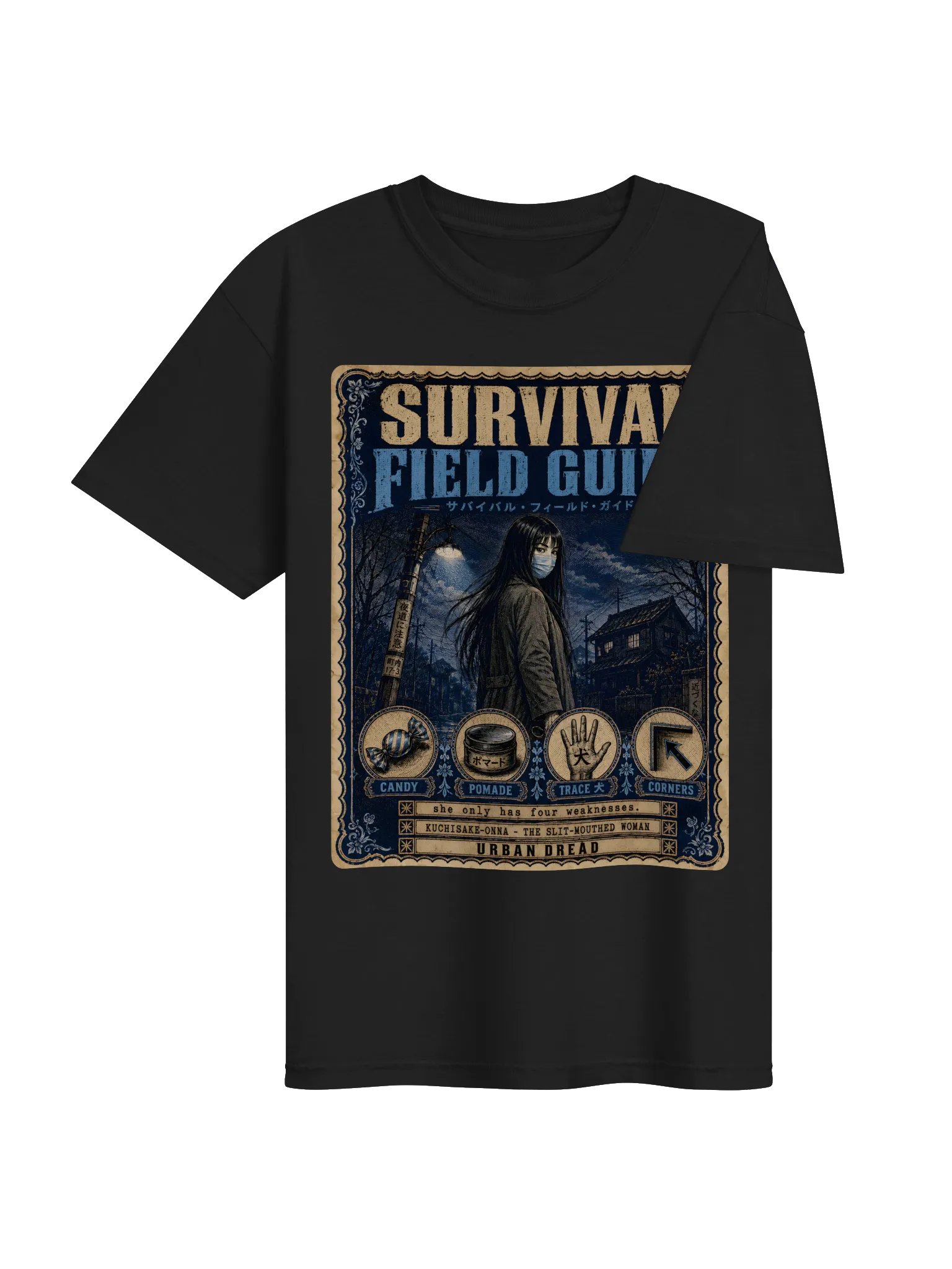 Kuchisake-Onna Survival Field Guide T-Shirt product image (3)