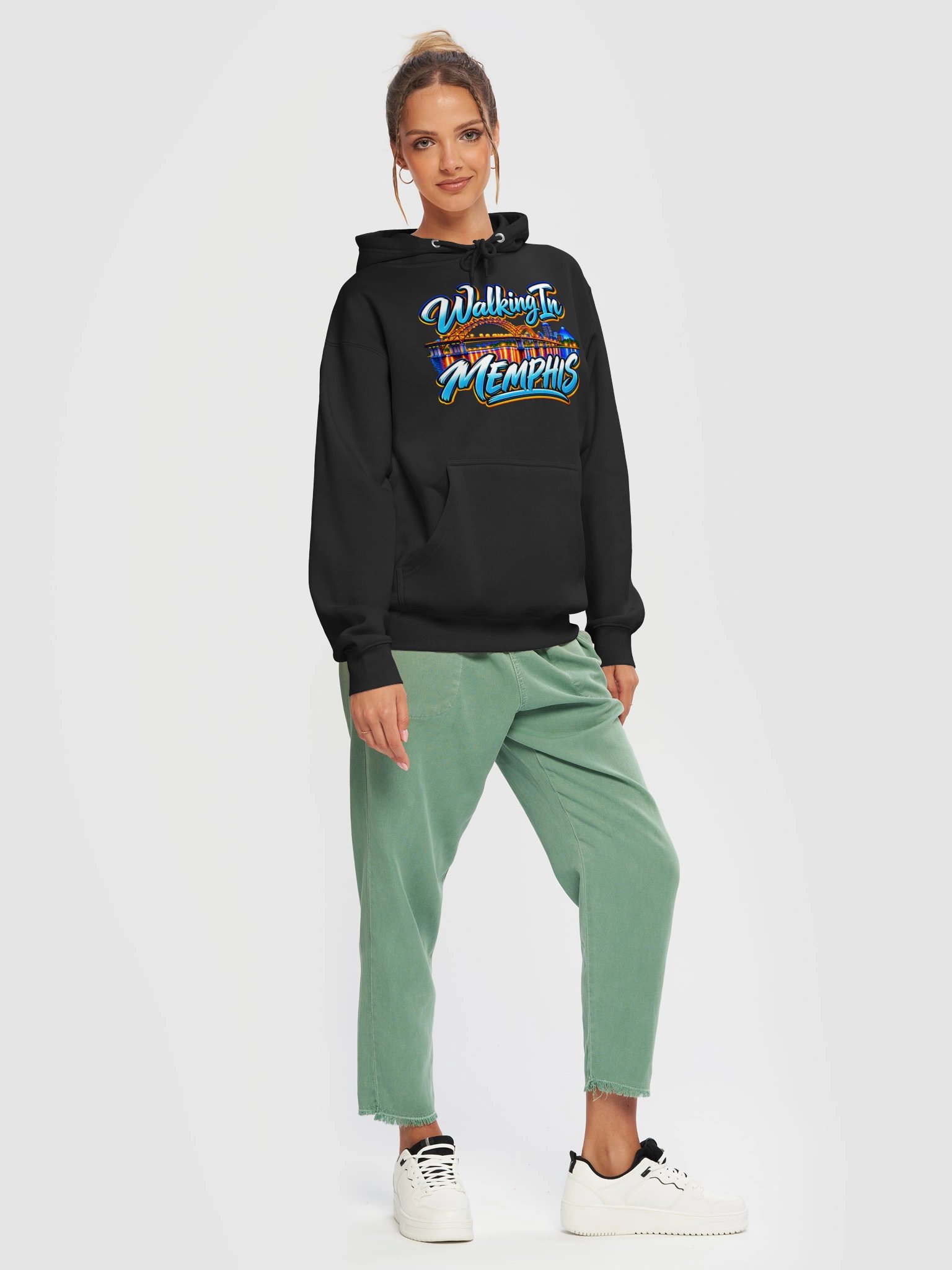 Walking In Memphis Neon City Hoodie product image (2)