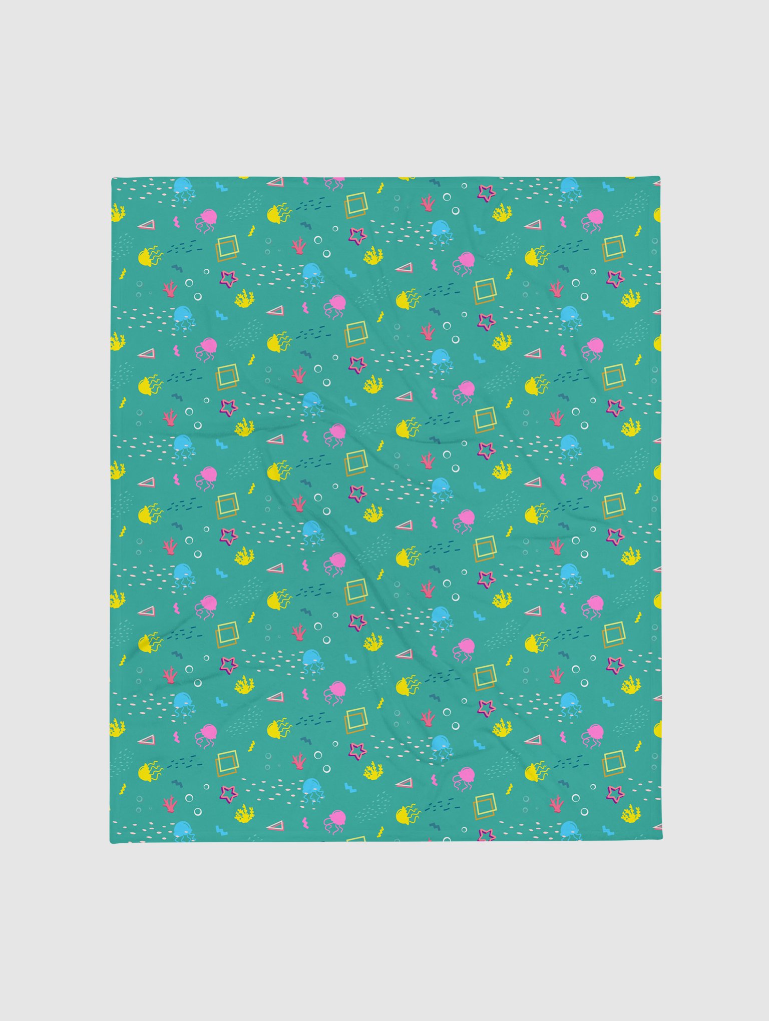 Shifty Seas pattern fleece throw blanket product image (3)
