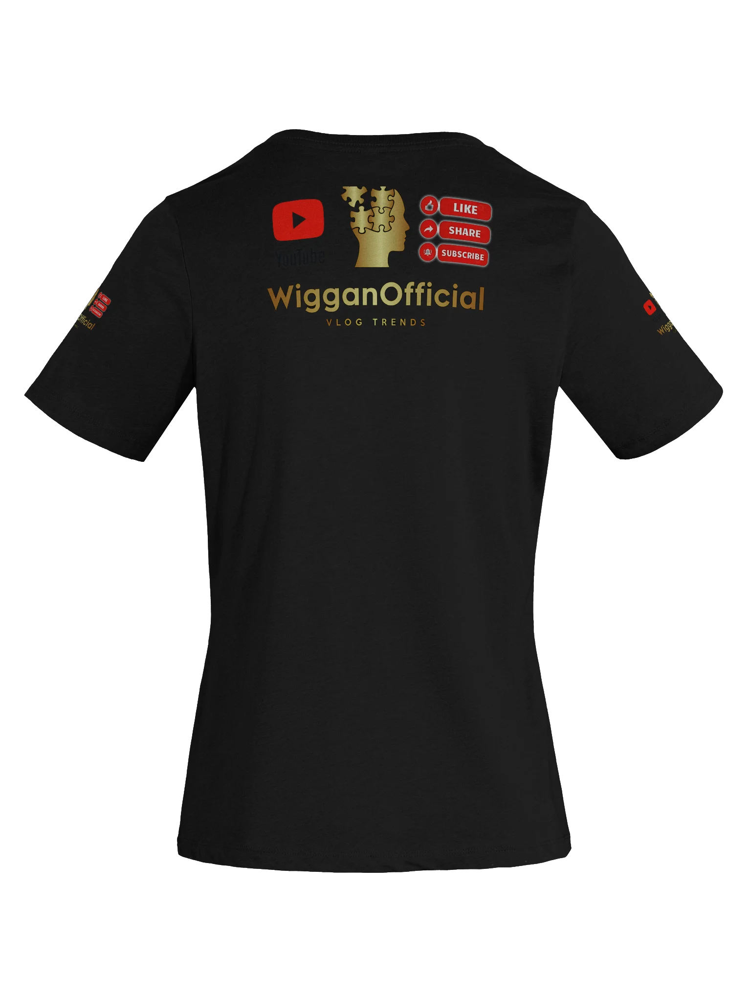 WigganOfficial logo Women's Relaxed V-Neck T-Shirt product image (8)