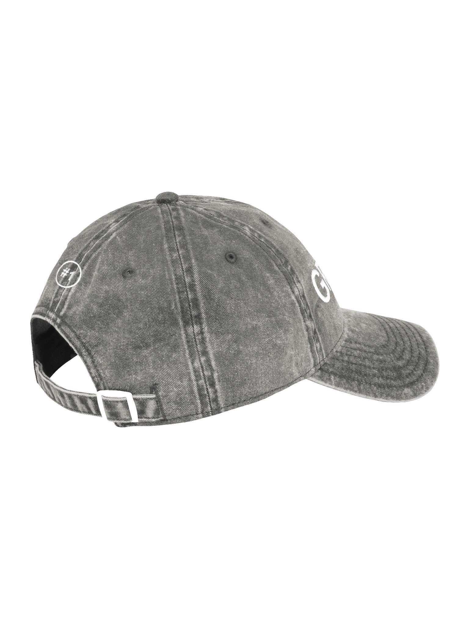 #1 Grandpa Charcoal Vintage Wash Dad Hat product image (5)