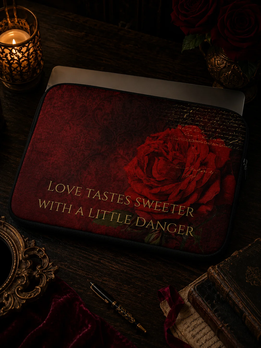 Crimson Reverie Laptop Sleeve - 13" Midnight Edition product image (1)