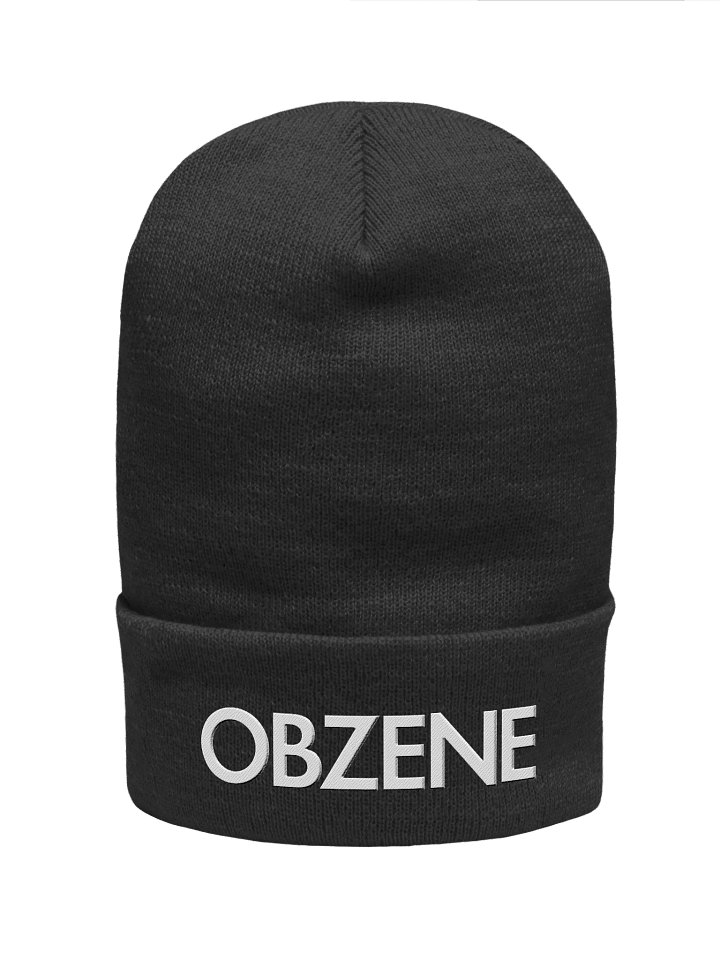 The Minimalist Beanie - BLACK BEANIE EMBROIDERED LOGO product image (1)