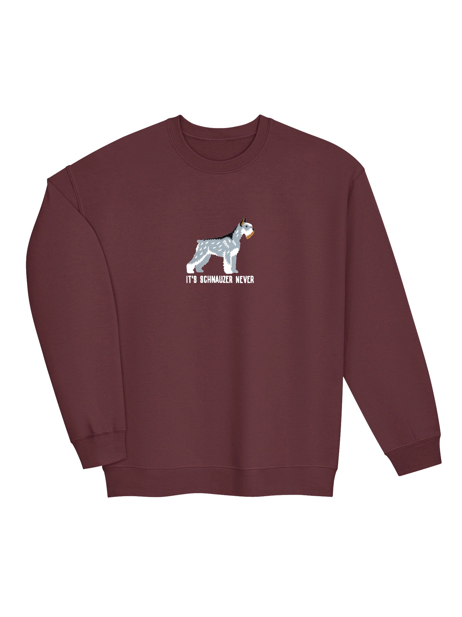 It's Schnauzer Never Sweatshirt (Embroidered) of a Giant Schnauzer(Salt & Pepper) product image (6)
