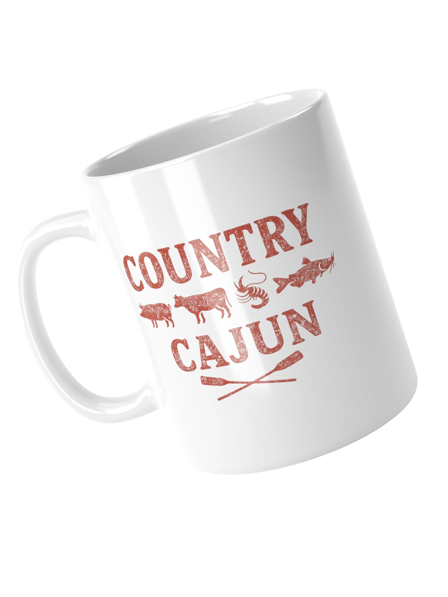 Country Cajun Logo White Glossy Mug product image (13)
