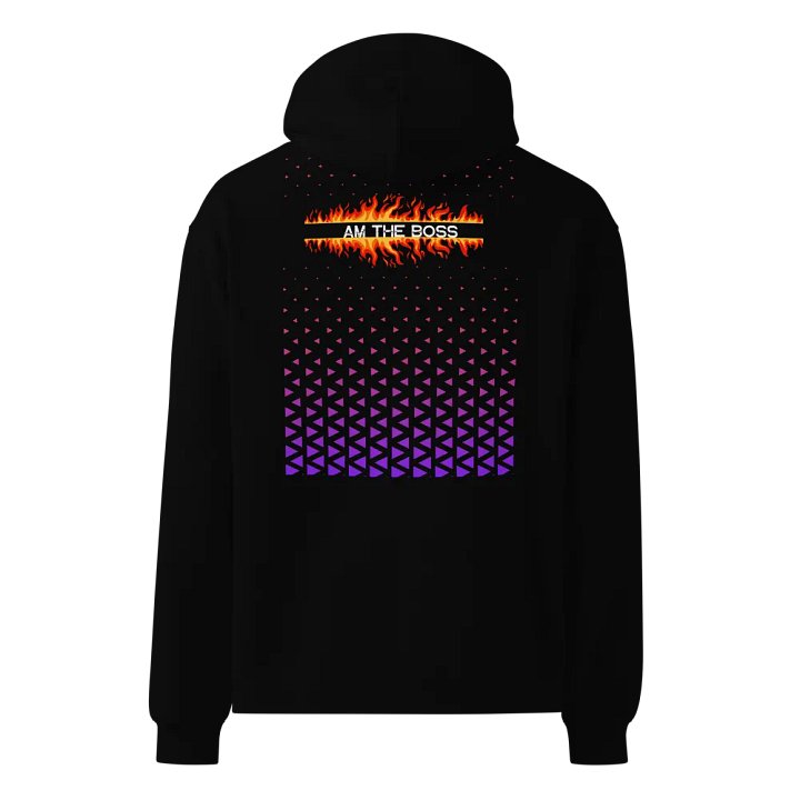 Glitch Flame Unisex Oversized Hoodie product image (1)