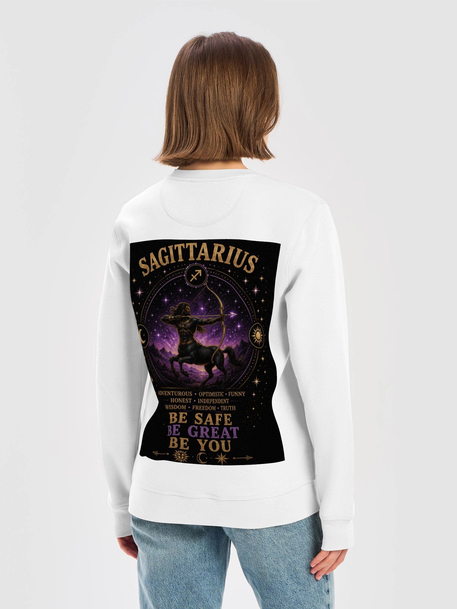 Sagittarius For the adventurers. Optimistic. Honest. Fearless. Sagittarius is always chasing the next horizon. 🏹 Be Safe. Be Great. Be You. product image (17)