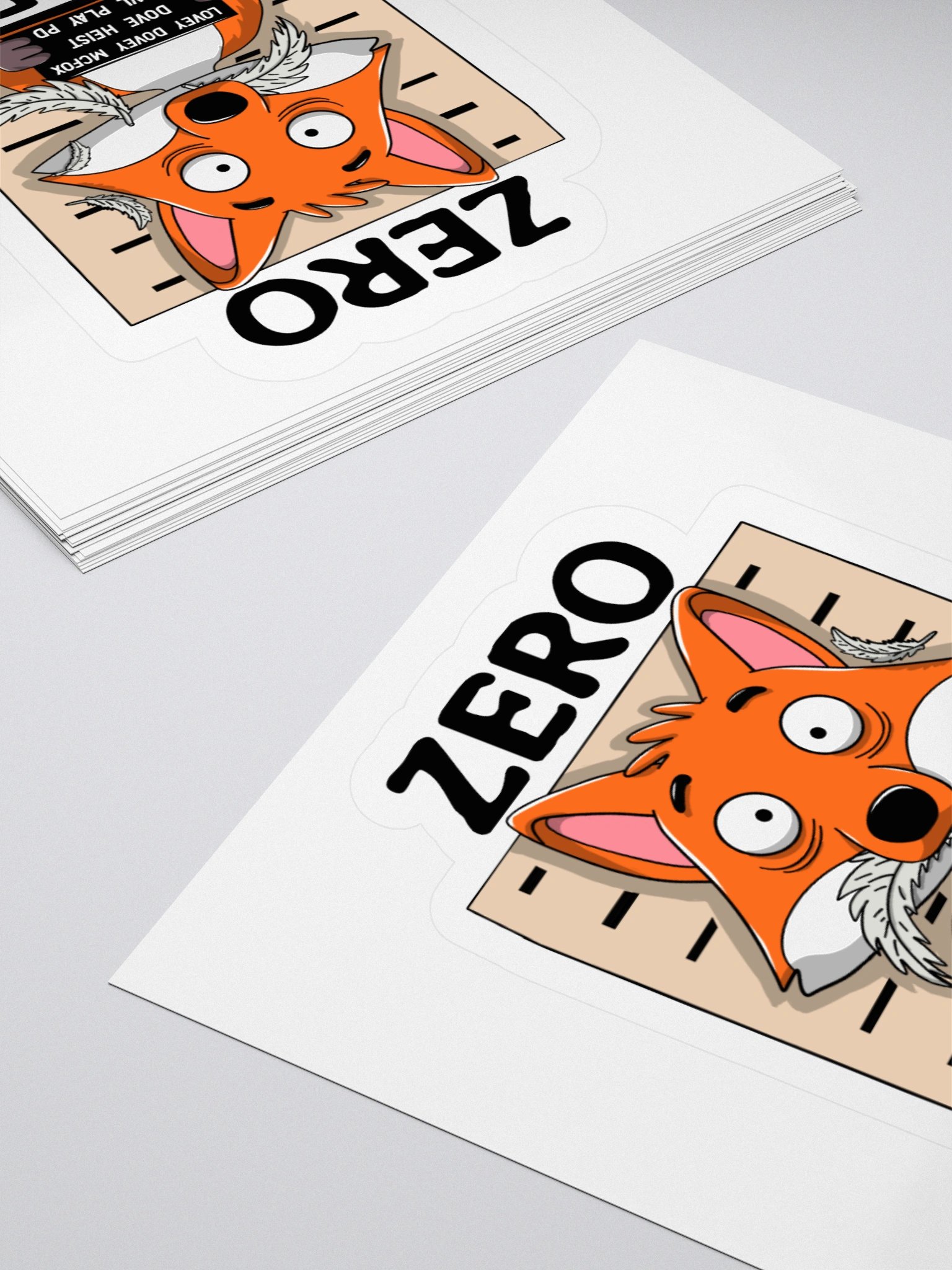 Zero Fox Given Funny Fox Sticker – Punny Animal Vinyl Decal for Laptops, Water Bottles & More product image (11)