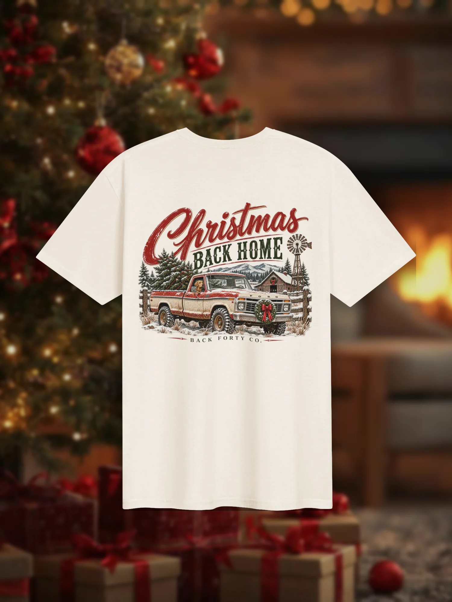 Back Forty Co. Christmas Back Home Unisex Tee product image (2)