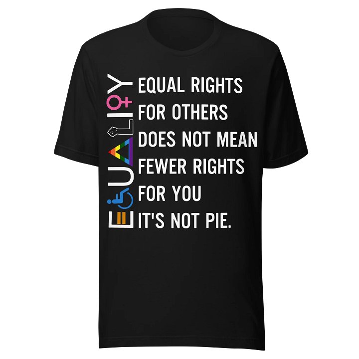 Equality T-shirt product image (1)