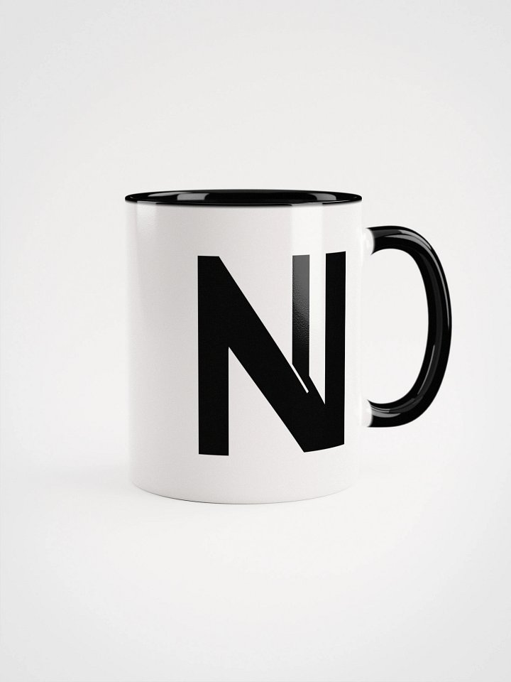 Flaskn white mug (black logo) product image (1)