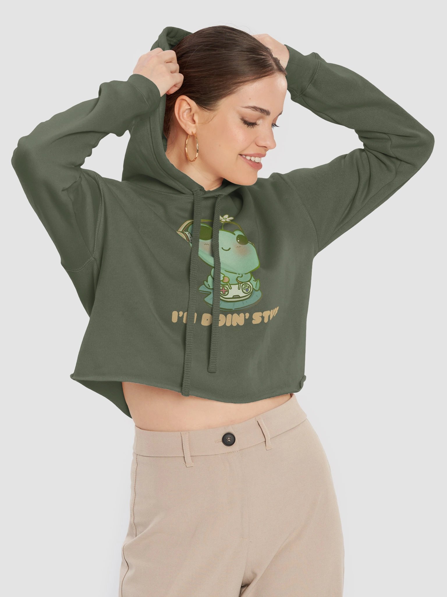 I'm Doin Stuff Cropped Hoddie product image (5)